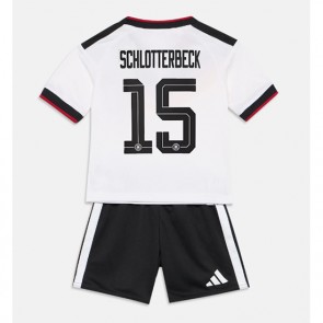 Tyskland Nico Schlotterbeck #15 Replika Hemmatröja Barn VM 2026 Kortärmad (+ Korta byxor)